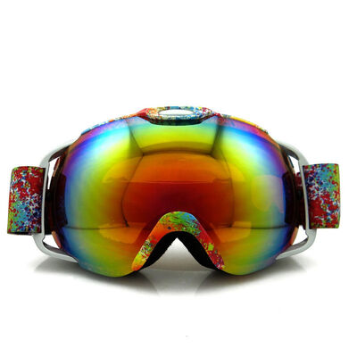 Anti-fog skiing goggles, outdoor protection equipment, double-layer spherical skiing glasses, cycling wind goggles, skiing protective goggles