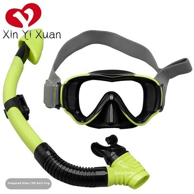 Children's diving mask breathing tube set. Floatation mask with silicone full-dry type diving glasses. Supports OEM processing and customization.