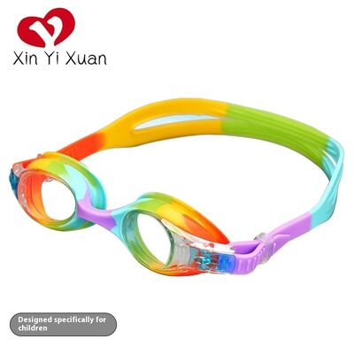 New model children's swimming goggles - Silicone integrated double-head with casual competition style - Waterproof and anti-fog swimming sports equipment - Racing swimming goggles