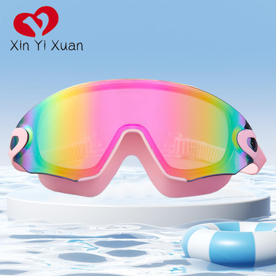 High-Definition Anti-Fog Waterproof Swimming Goggles for Adults with Silicone Straps and PC Lenses