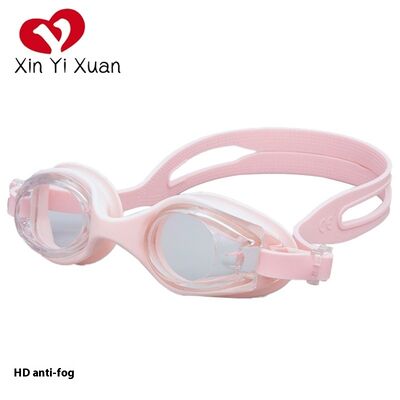 Factory Wholesale Kids Swim Goggles Anti Fog Waterproof PC Impact Resistant Lens Soft Silicone Face Seal Flexible Silicone Head Strap for Children Swimming Training