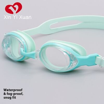 Adult Swim Goggles PC Frame PC Lens TPU Nose Piece Silicone Gasket & Headband Anti-fog Waterproof Swimming Eyewear