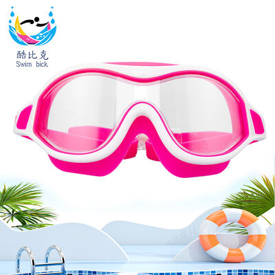 Children's Waterproof PVC Frame Swimming Goggles HD PC Lens Anti-Fog UV Protection for Kids Swim Training Gear