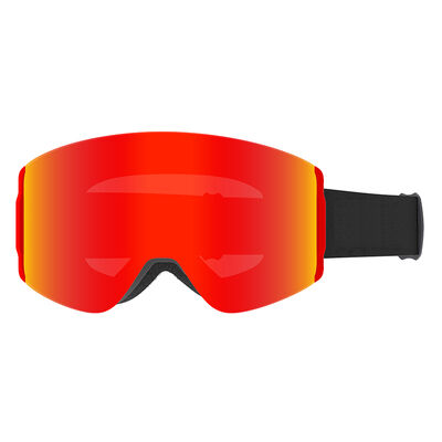 Men's and women's outdoor mountaineering snow goggles with cylindrical magnetic anti-fog design. Customized ski goggles for manufacturers. Equipment for skiing.