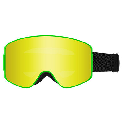 Customized cross-border skiing glasses - Anti-fog and UV-protective snow goggles with curved snow surface design - Men's and women's protective eyewear for mountain climbing, snow climbing and skiing