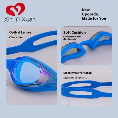 Adult swimming goggles - New model from Amazon Cross-border. Waterproof and anti-fog swimming glasses. Factory customized ODM and OEM silicone swimming goggles for both men and women.