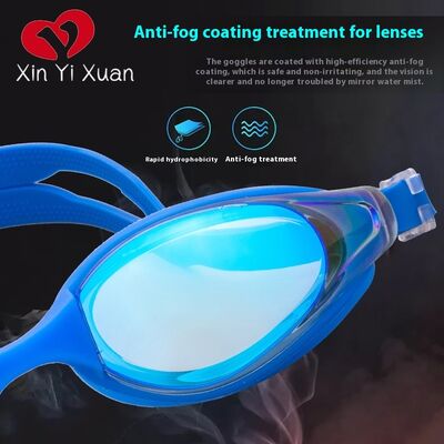 Adult swimming goggles - New model from Amazon Cross-border. Waterproof and anti-fog swimming glasses. Factory customized ODM and OEM silicone swimming goggles for both men and women.