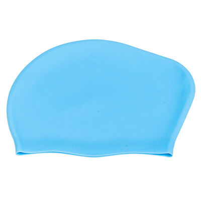 Adult women's long hair swimming cap with customizable LOGO, high elasticity, ear protection, waterproof - silicone swimming cap manufacturer for wholesale
