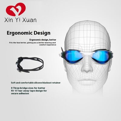 Swimming goggles for adults - silicone anti-fog swimming glasses. Electroplated cross-border professional racing goggles. Factory ODM/OEM. Speed swimming goggles.