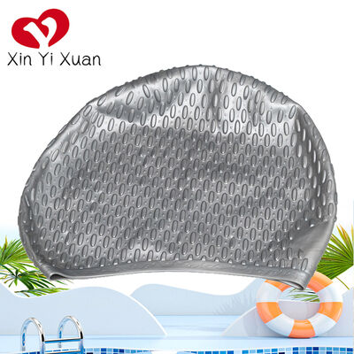Water droplet cap - Adult outdoor water sports equipment - Men's and women's waterproof swimming pool training - Elasticity - Factory custom-made silicone swimming cap