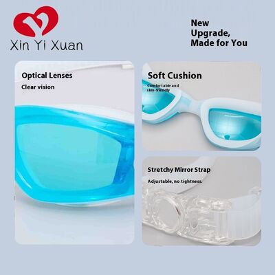 Adult swimming goggles - Silicone waterproof and anti-fog swimming glasses - Suitable for both men and women across borders - Electroplated custom-made swimming goggles