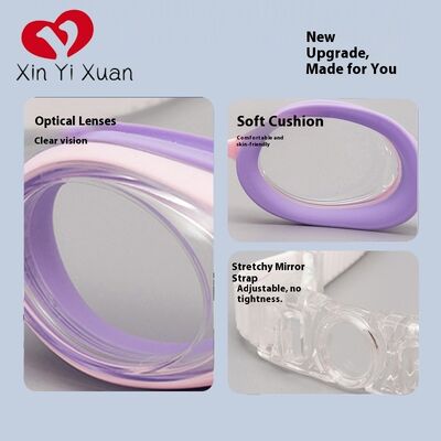 New model adult-sized mask for snorkeling with silicone swimming glasses. Customized by overseas manufacturers for high-definition anti-fog swimming goggles.