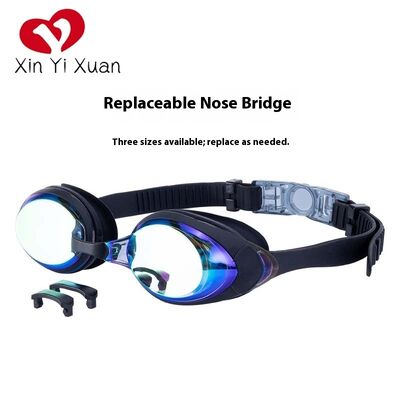 New model adult-sized mask for snorkeling with silicone swimming glasses. Customized by overseas manufacturers for high-definition anti-fog swimming goggles.
