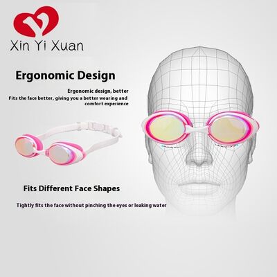 New model adult-sized mask for snorkeling with silicone swimming glasses. Customized by overseas manufacturers for high-definition anti-fog swimming goggles.