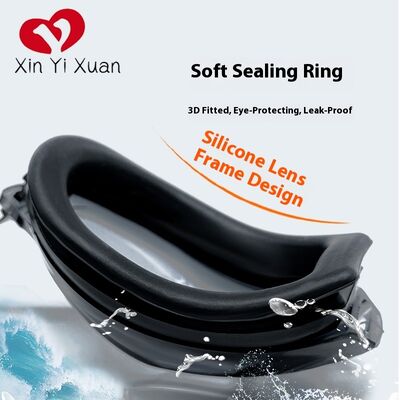 New model adult-sized mask for snorkeling with silicone swimming glasses. Customized by overseas manufacturers for high-definition anti-fog swimming goggles.