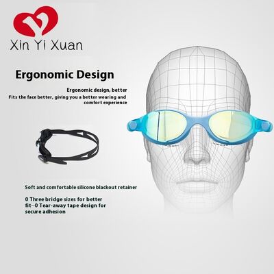 Professional nearsighted swimming glasses for adults - large frame silicone anti-fog swimming glasses. Children's waterproof eye protection products - swimming glasses for both men and women.