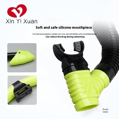 Children's diving mask breathing tube set. Floatation mask with silicone full-dry type diving glasses. Supports OEM processing and customization.