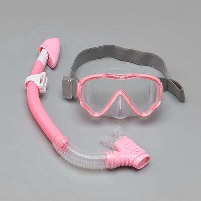 Children's diving mask breathing tube set. Floatation mask with silicone full-dry type diving glasses. Supports OEM processing and customization.