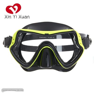 Diving mask Anti-Fog Swimming Snorkel mask Suitable for Adults Scuba Dive Swim Snorkeling Goggles Masks ，The skirt of the mask is made of soft food-grade liquid silicone