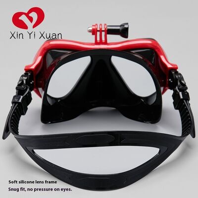 New model cross-border swimming and diving glasses - for adults - silicone snorkel mask - surfing protective eyewear - custom-made deep diving face mask by the manufacturer