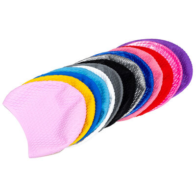 Water droplet cap - Adult outdoor water sports equipment - Men's and women's waterproof swimming pool training - Custom logo - Elastic silicone swimming cap