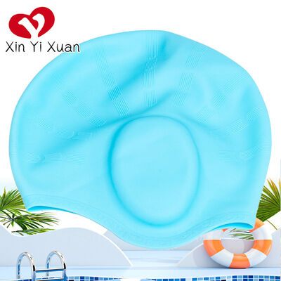 New Model Ear Protection Cap - Professional Silicone Material - Swimming Cap for Adults and Women - Waterproof and Durable for Long Hair in Swimming - Customized Silicone Swimming Cap by the Manufactu