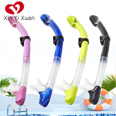 Customizable Comfortable Dry Scuba Diving Snorkel Silicon PVC Swim Training Snorkel 49cm Length
