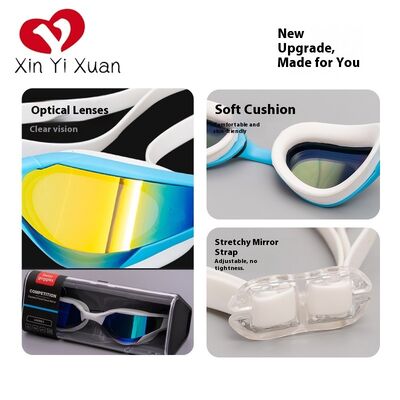 Adult swimming goggles - Silicone anti-fog swimming glasses - New style for both men and women from Amazon - Factory customized swimming goggles