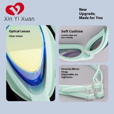 2025 New Model Adult Silicone Swimming Goggles - High Definition Waterproof and Anti-Fog - Suitable for Both Men and Women - Factory Customized Swimming Goggles