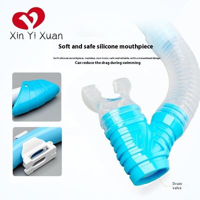 Children's diving mask breathing tube set, snorkel mask, silicone anti-fog fully dry swimming and diving glasses, new model