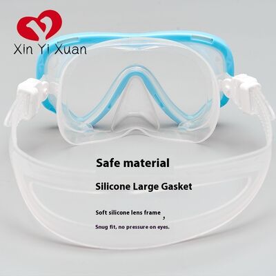 Children's diving mask breathing tube set, snorkel mask, silicone anti-fog fully dry swimming and diving glasses, new model