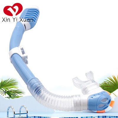 Dry-type diving breathing tube for snorkeling equipment. Men's and women's outdoor swimming sports supplies. Silicone children's breathing tube.