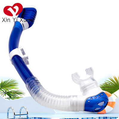Dry-type diving breathing tube for snorkeling equipment. Men's and women's outdoor swimming sports supplies. Silicone children's breathing tube.