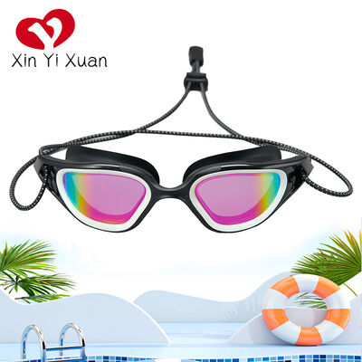 Multi-color lightweight and transparent competitive swimming goggles, anti-fog and waterproof adult universal swimming equipment, factory customized high-definition swimming goggles