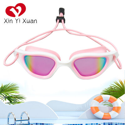 Multi-color lightweight and transparent competitive swimming goggles, anti-fog and waterproof adult universal swimming equipment, factory customized high-definition swimming goggles