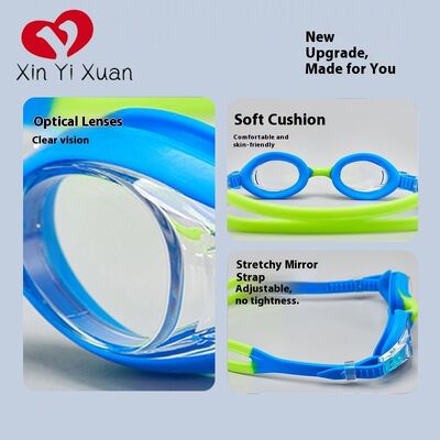 Children's swimming goggles - New cross-border factory-made product - Waterproof and anti-fog swimming glasses - Silicone goggles for both men and women