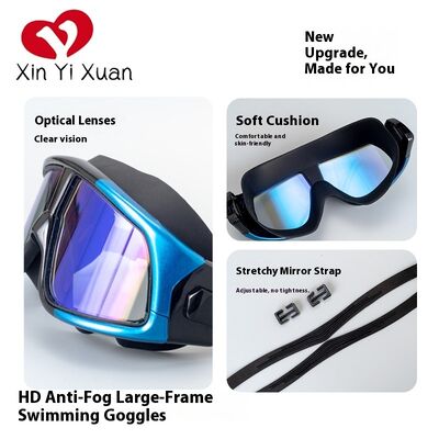 Wet suit mask for adults, large frame, suitable for European and American people with myopia, floating diving mask manufacturer, anti-fog silicone, factory customization ODM, diving goggles