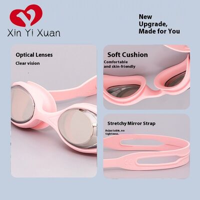 OEM processing and customization of children's swimming goggles. Elastic headbands. New style. Outdoor swimming goggles. Swimming goggles for students and children. Waterproof silicone anti-fog goggle