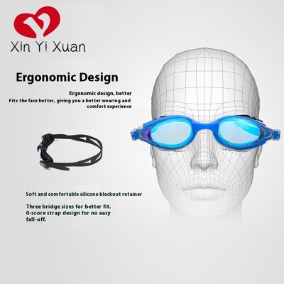 Electroplated swimming goggles, men's and women's sports products, swimming pool training for indoor and outdoor beaches, custom-made swimming glasses by the manufacturer, adults