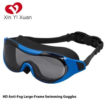 New style large-frame swimming goggles - Adult anti-fog swimming goggles - High-definition waterproof swimming glasses - Factory customized silicone protective goggles
