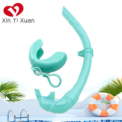 Portable breathing tube diving air exchange free swimming respirator, foldable full silicone hose, scuba diving equipment
