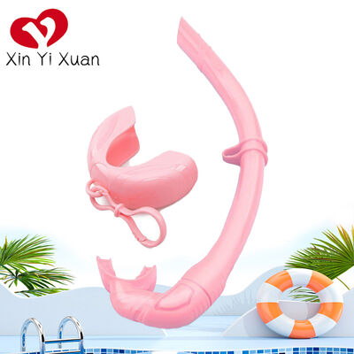 Portable breathing tube diving air exchange free swimming respirator, foldable full silicone hose, scuba diving equipment