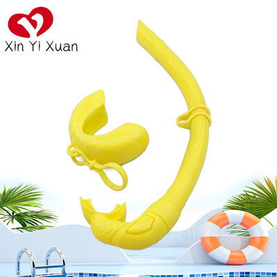 Portable breathing tube diving air exchange free swimming respirator, foldable full silicone hose, scuba diving equipment