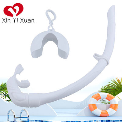 Portable breathing tube diving air exchange free swimming respirator, foldable full silicone hose, scuba diving equipment