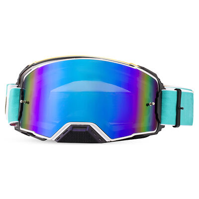 Colorful coating ski goggles, custom-made by the manufacturer. Anti-fog and anti-glare, suitable for all scenarios in the ski resort, professional equipment.