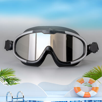 High Quality Wholesale Ultraviolet Skin-friendly Silicone Large Frame Multi-color Swimming Goggles