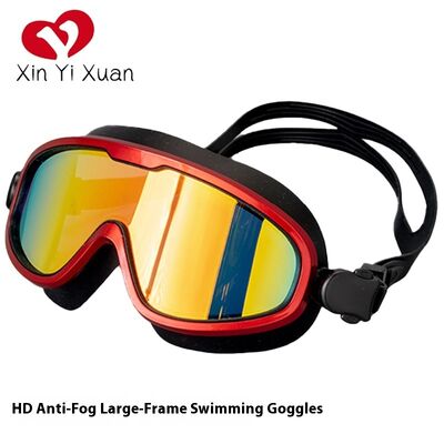 High Quality Wholesale Ultraviolet Skin-friendly Silicone Large Frame Multi-color Swimming Goggles