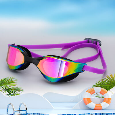 Custom Private Label Colorful PC Lenses Waterproof Anti-fog Swimming Goggles for Summer Vacation