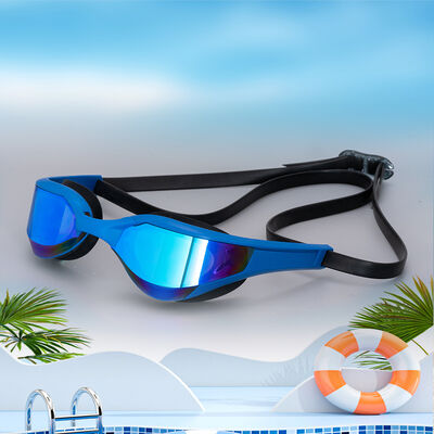 Eco-friendly Materials Soft Silicone UV Protection PC Colorful Lens Swimming Goggles for Swimming Poo;