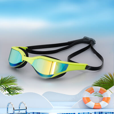 Eco-friendly Materials Soft Silicone UV Protection PC Colorful Lens Swimming Goggles for Swimming Poo;